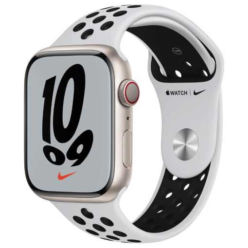 Apple Watch Series 7 Nike 45mm GPS + Cellular Cassa in Alluminio Argento - Ricondizionato