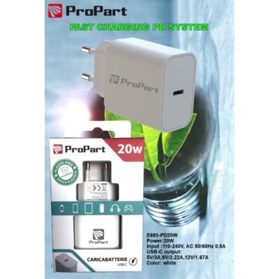 ProPart Carica batteria 20W Usb-C