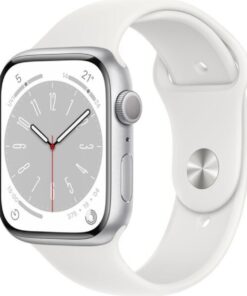 Apple Watch Series 8 45mm | GPS | Cassa in alluminio Argento | Cinturino nero - Ricondizionato   - Ottimo
