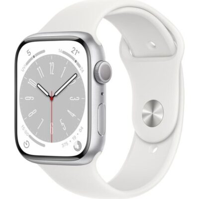 Apple Watch Series 8 45mm | GPS | Cassa in alluminio Argento | Cinturino nero - Ricondizionato   - Ottimo