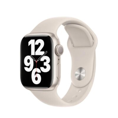 Apple Watch Series 7 41mm | GPS | Cassa in Alluminio Argento | Cinturino Beige - Ricondizionato   - Ottimo